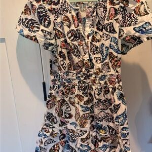 Anthropologie Maeve Multicolor Abstract Dress